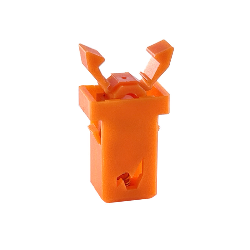 つまようじボックス ラッチ ティッシュボックス オレンジ プッシュスイッチ