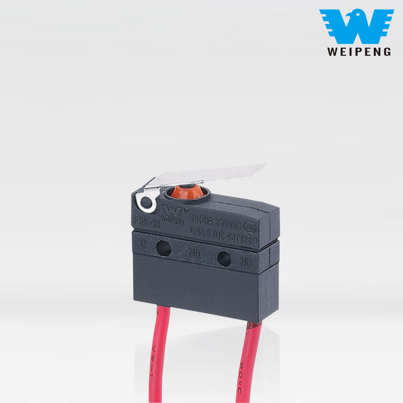 ウォーターポンプモーター用ワイヤー付き防水マイクロスイッチ