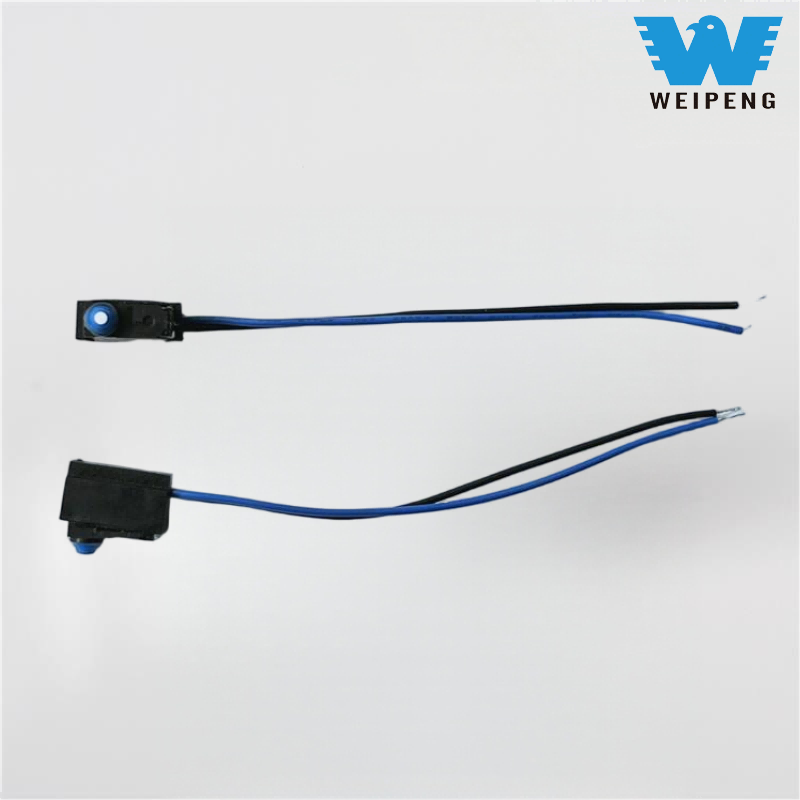 防水ピン型リード線付押しボタンマイクロスイッチ